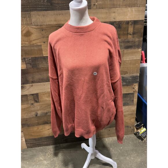 Vintage 1980s WhalerKnits- Salmon -Crew Neck Sweater -Size XXL - Picture 2 of 8